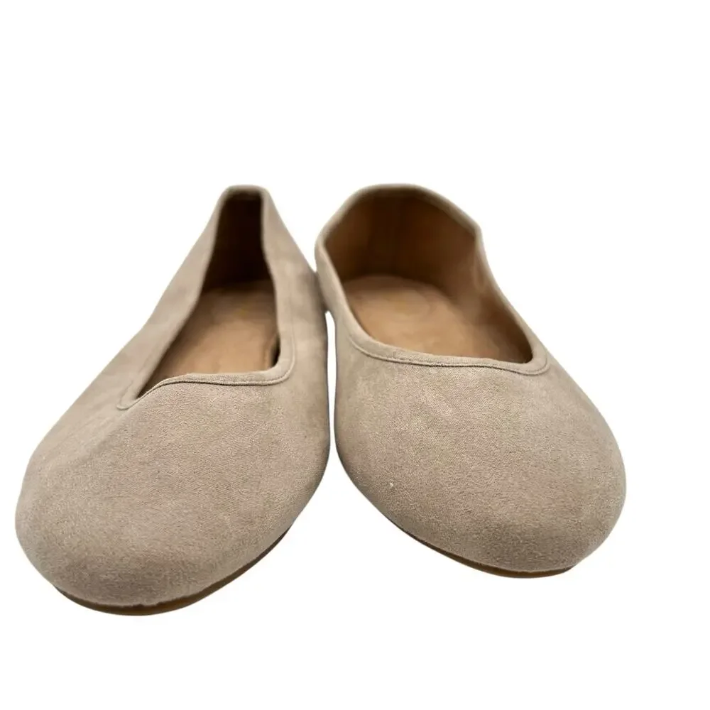 Old Navy Women's Blush Faux-Suede‎ Pointy Ballet Flats Size 10